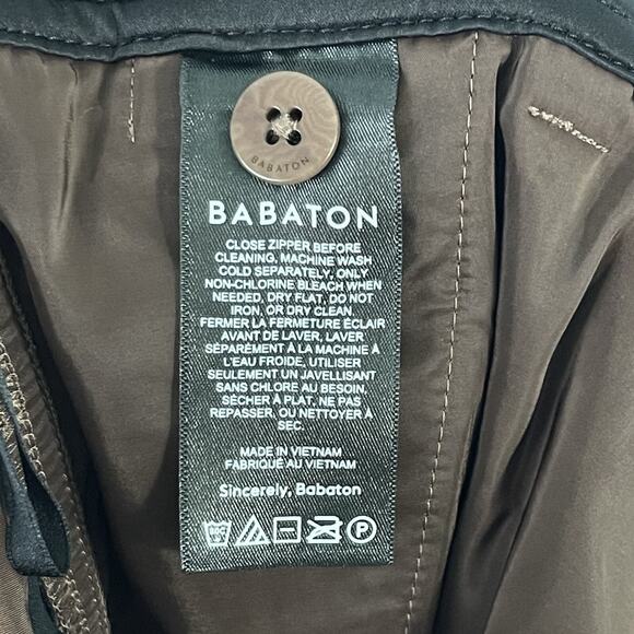 Aritzia Babaton Command Faux Leather Pants Size 12 Brown Python - Picture 12 of 16